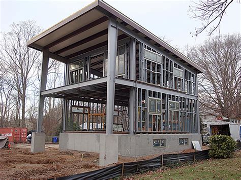 houses with metal frame|steel framed residential modern homes.